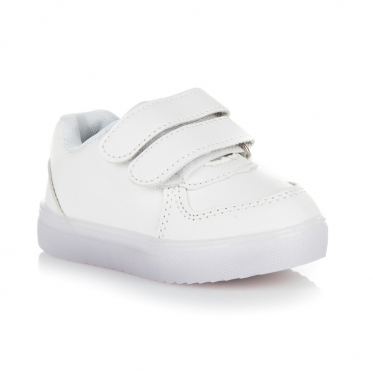Balti vaikiški batai su lipdukais