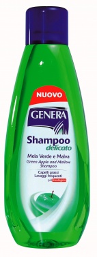 Šampūnas plaukams su obuolių ir dedešvos ekstraktais "Genera", 1000 ml