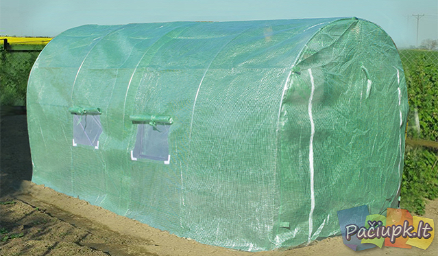 Lengvai sumontuojamas funkcionalaus dizaino šiltnamis 600x300 cm