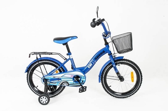 Vaikiškas mėlynas dviratis "Tomabike", 14"