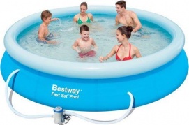 Pripučiamas, apvalus baseinas "Bestway Fast Set", 366 x 76 cm