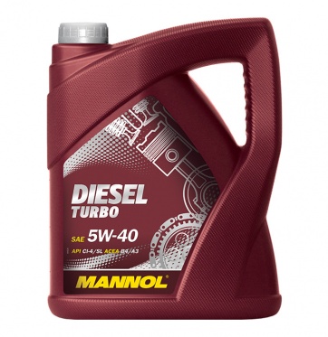 Sintetinė variklių alyva "MANNOL DIESEL TURBO SAE 5W-40", 5l