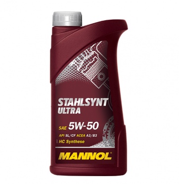 Sintetinė variklių alyva "MANNOL STAHLSYNT ULTRA SAE 5W-50", 1l