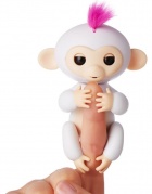 Interaktyvi beždžionėlė "Finger Monkey" (balta) Interaktyvi beždžionėlė "Finger Monkey" (balta)