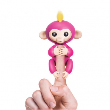 Interaktyvi beždžionėlė "Finger Monkey" (rožinė)