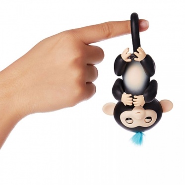 Interaktyvi beždžionėlė "Finger Monkey" (juoda)