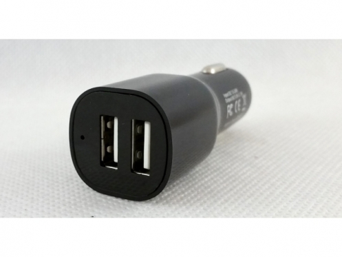 USB adapteris automobiliui 12V (2-jų lizdų)