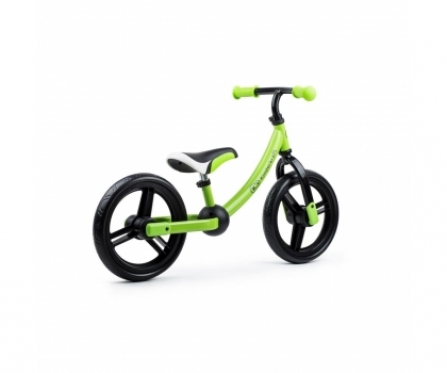 Balansinis dviratis su naujo modelio ratais "Kinderkraft 2way next". Žalias