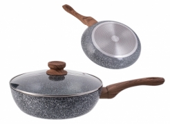 "King Hoff" Wok keptuvė su dangčiu, Ø 24 cm "King Hoff" Wok keptuvė su dangčiu, Ø 24 cm