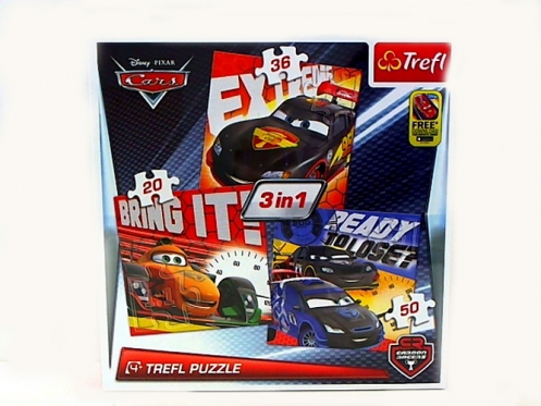 "Trefl" dėlionė "Ratai 2". 3 viename