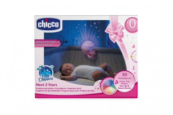 "Chicco" naktinė lemputė - projektorius "Next 2 Stars"