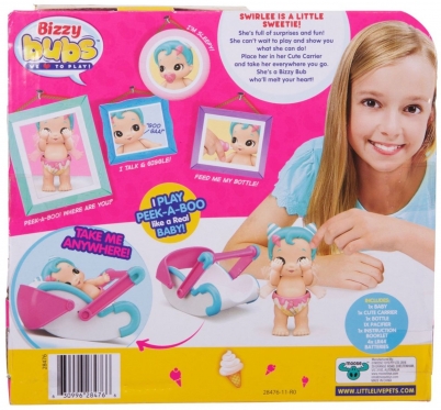 Interaktyvi lėlė "Bizzy Bubs Swirlee"