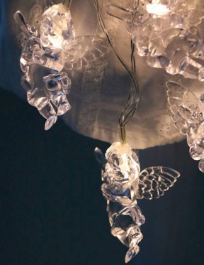 LED lempučių girlianda "Žaidžiantys angelai", 160 cm