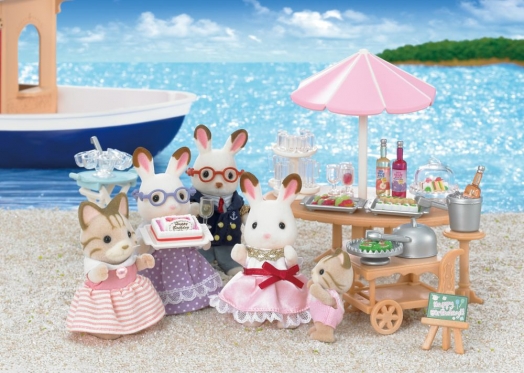 "Sylvanian Families" rinkinys "Gimtadienio šventė paplūdimyje"