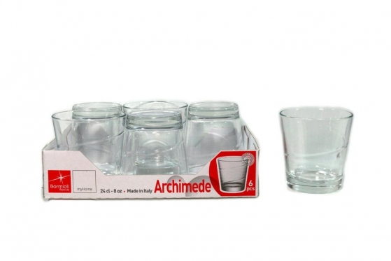 6 stiklinių komplektas "Archimede", 240 ml