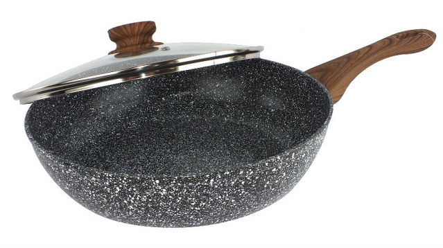 "King Hoff" wok keptuvė su dangčiu, Ø 28 x 7,5 cm