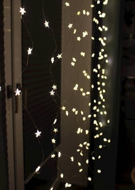 LED lempučių girlianda "Žvaigždžių užuolaida", 160 x 160 cm