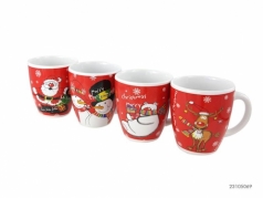 Puodelis su linksmu kalėdiniu piešinėliu, 230 ml Puodelis su linksmu kalėdiniu piešinėliu, 230 ml