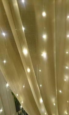 LED lempučių girlianda "Užuolaida", 160 x 160 cm