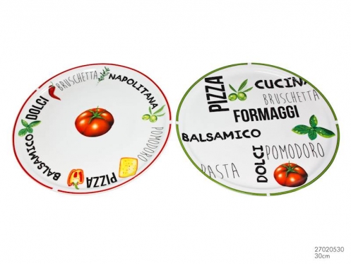 Itališko maisto įkvėpto dizaino lėkštė, 30,5 cm