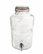 Vakarėlių stiklainis gėrimams su kraneliu, 8 l Vakarėlių stiklainis gėrimams su kraneliu, 8 l