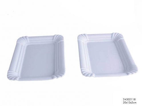 Porcelianinė maisto serviravimo lėkštė, 20 x 13 cm