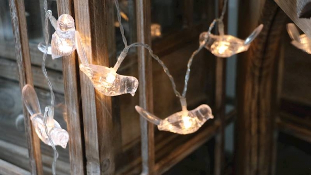 LED lempučių girlianda "Paukščiai", 100 cm