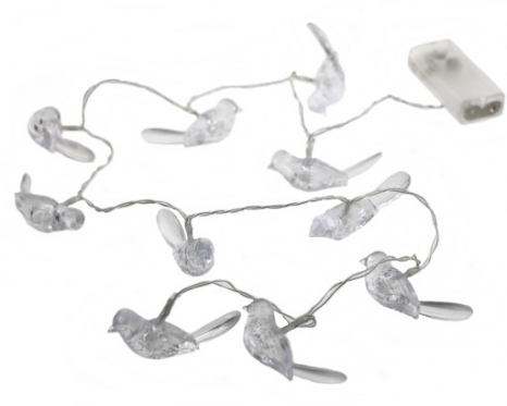 LED lempučių girlianda "Paukščiai", 100 cm