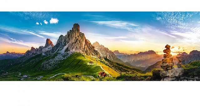 "Trefl" panoraminė dėlionė "Dolomitinės Alpės", 1000 elementų