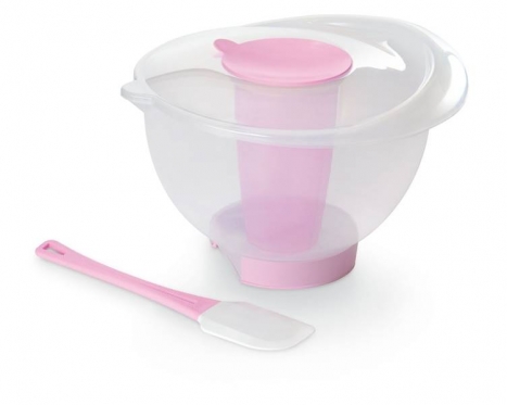 Plastikinis rinkinys tešlos maišymui, 4 dalys