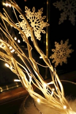Dekoracija su LED apšvietimu "Šakelė", 40 cm