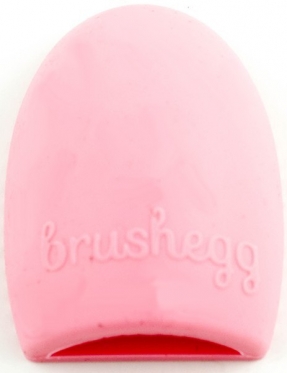 Silikoninė šepetėlių valymo kempinėlė "Brushegg", 7,5 x 4,5 x 2,5 cm