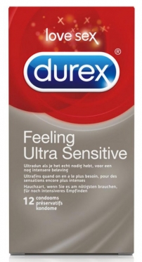 Prezervatyvai "Durex" Feeling Ultra Sensitive, 12 vnt