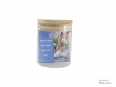 Stiklinis indelis su mediniu dangteliu, 340 ml Stiklinis indelis su mediniu dangteliu, 340 ml