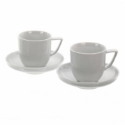 "Rosenthal" porcelianinių puodelių su lėkštutėmis rinkinys "Bianchi", 220 ml "Rosenthal" porcelianinių puodelių su lėkštutėmis rinkinys "Bianchi", 220 ml