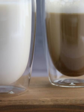 "Boral" borosilikatinio stiklo stiklinių rinkinys "Latte Macchiato", 2 vienetai