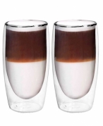 "Boral" borosilikatinio stiklo stiklinių rinkinys "Latte Macchiato", 2 vienetai "Boral" borosilikatinio stiklo stiklinių rinkinys "Latte Macchiato", 2 vienetai