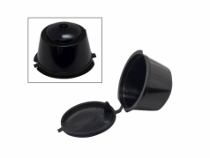 Daugkartinio naudojimo plastikinė kapsulė kavai, 5,2 x 3,3 cm Daugkartinio naudojimo plastikinė kapsulė kavai, 5,2 x 3,3 cm