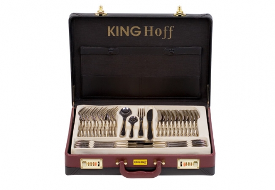 Nerūdijančio plieno stalo įrankių komplektas "King Hoff", 72 vnt