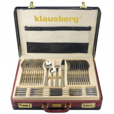 Nerūdijančio plieno stalo įrankių komplektas "Klausberg", 72 vnt