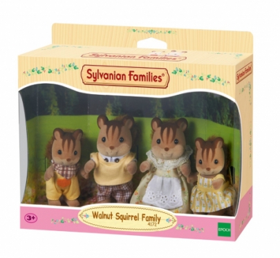 Walnut voveraičių šeimynėlė "Sylvanian Families"