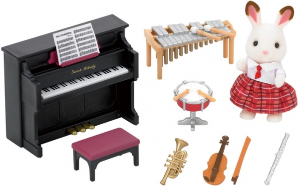 Mokyklos muzikos pamokos rinkinys "Sylvanian Families"