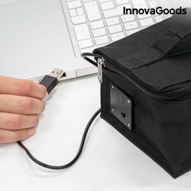 USB šildoma priešpiečių dėžutė "InnovaGoods", 21 x 9 x 13 cm
