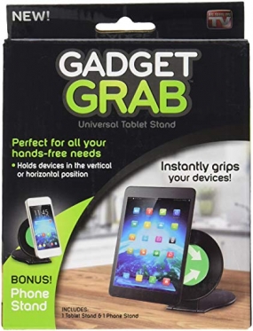 Du viename universalus planšetės ir išmaniojo telefono stovas "Gadget Grab"