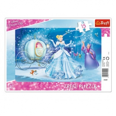 "Trefl" dėlionė "Pelenė", 15 dalių