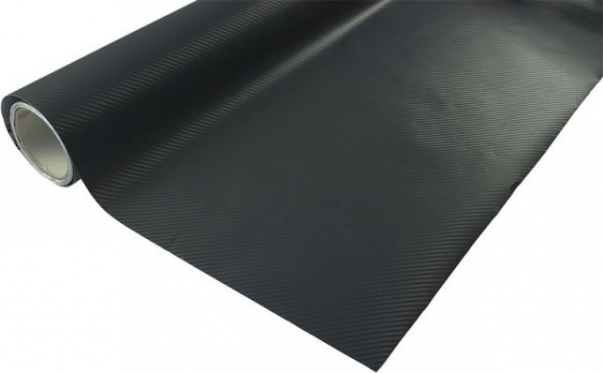 3D termoplastinė anglies plėvelė automobilio kėbului, 1,27 x 30 m (juoda)