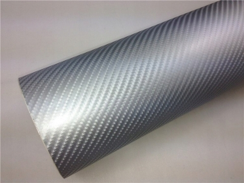 5D termoplastinė anglies plėvelė automobilio kėbului, 1,52 x 30 m (sidabrinė)