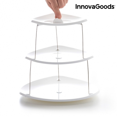 Sulankstomų lėkščių užkandžių stovas "InnovaGoods"