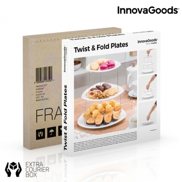 Sulankstomų lėkščių užkandžių stovas "InnovaGoods"
