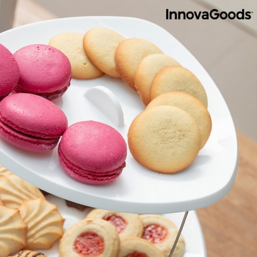Sulankstomų lėkščių užkandžių stovas "InnovaGoods"
